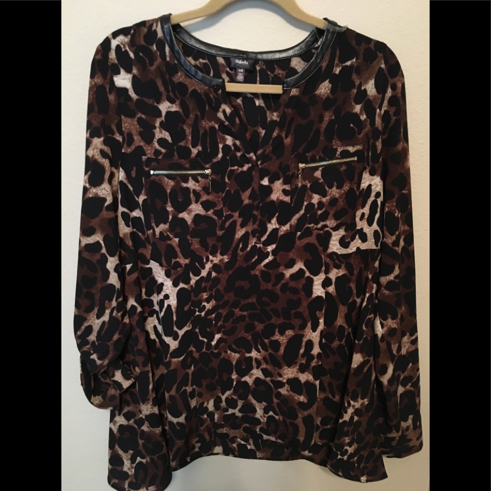Rafaela Leopard Print Blouse